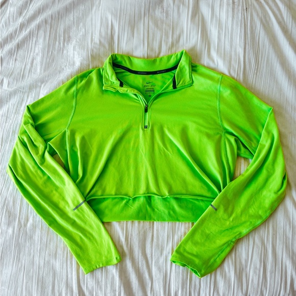Neon Nike Cropped Pullover - Picture 2 of 3